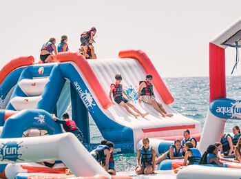 Aqua inflatable park Calella cover