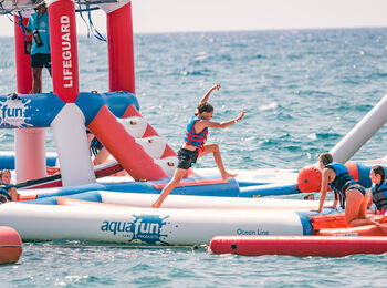 Aqua inflatable park Calella cover