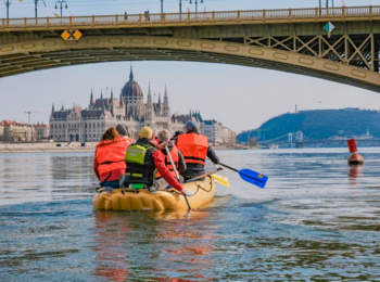 Raften op de Donaucover